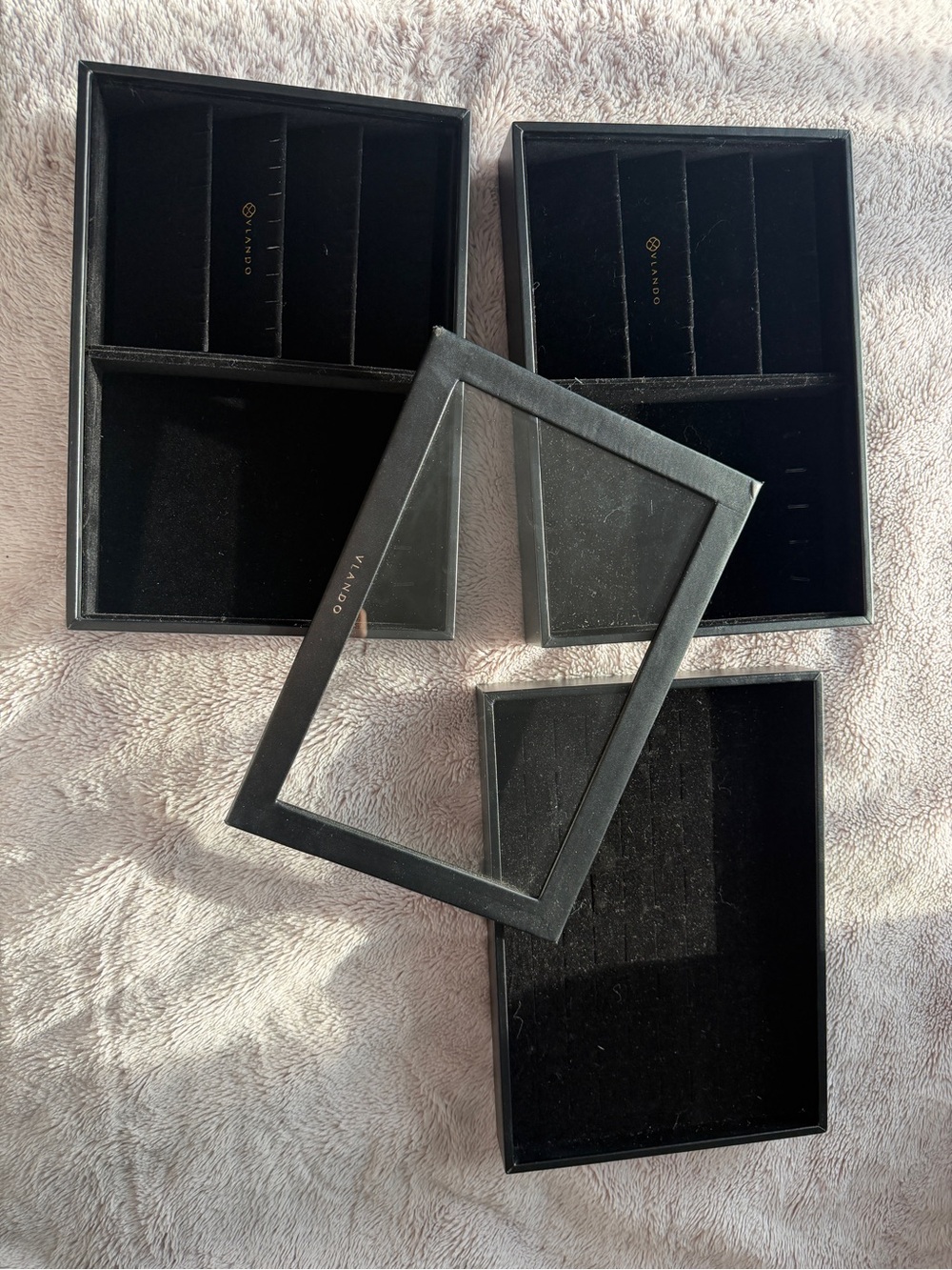 Black Jewelry Organizer Box - Black